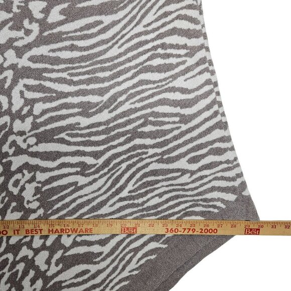 Barefoot Dreams CozyChic Ultra Lite Animal Print Poncho Pull Over Soft Plush OS - Picture 9 of 9